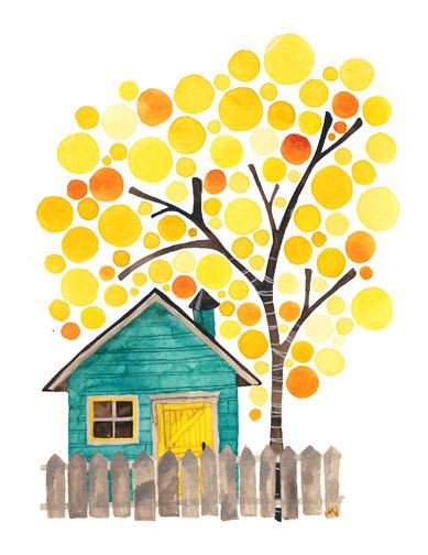 Balloons Illustration, Landscape Art Ideas, Oppgaver For Barn, Birch Art, Balloon Tree, Watercolor Art Landscape, 수채화 그림, Landscape Artwork, Art Et Illustration