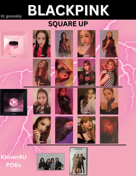 Blackpink Square Up Photocard, Blackpink Square One, Printable Wall Collage, Blackpink Square Up, Photocard Template, Photo Card Template, Blackpink Photos, Blackpink Jennie, Kpop Wallpaper