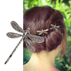 Wish - Shopping Made Fun Bobby Pin Hairstyles, Vintage Dragonfly, Hair Up Or Down, Vintage Hair Clips, Crystal Hair Clips, Wedding Headdress, Bridal Headdress, Wedding Hair Clips, Hair Accessories Clips