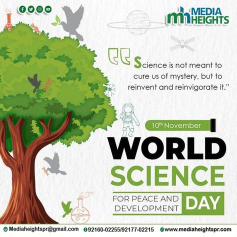 The success of World Science Day for Peace and Development depends on achieving the active involvement of as many partners as possible. Build your brand with digital media & take the benefits of social media branding contact Media Heights. By Mediaheightspr.com #Inboundmarketing #MEDIAHEIGHTS #digitalmarketingcompany #searchengineoptimization #content #instagrammarketing #advertisingagency #web #MEDIAHEIGHTSPRCOM #best #public #relation #agency #in #chandigarh #mohali #punjab #north #india #bui World Science Day, Benefits Of Social Media, Science Day, North India, Book Drawing, Social Media Branding, Build Your Brand, Digital Marketing Company, Inbound Marketing