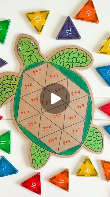 Turtle Activities For Kids, Cardboard Turtle, World Maths Day, Turtle Activities, Easy Math Activities, World Turtle, World Turtle Day, Games For Kids Classroom, Easy Math