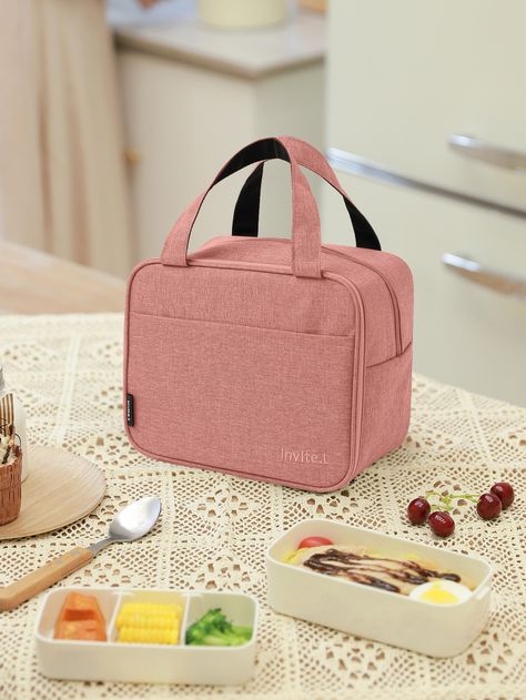 Pink  Collar  Polyester  Lunch Bags Embellished   Storage & Organization Ladies Purses Handbags Style, Ladies Side Bags, Sling Bag Outfit, Leather Hand Bags For Women, Ladies School Bag, Classy Purses, Spring Purses, Side Purses, Trending Handbags