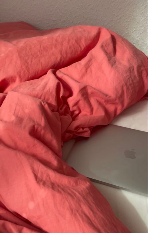 pastel pink coral coloured bed pinterest scandinavian aesthetic inpsiration macbook Pastel Bed, Coral Girls, Coral Castle, Orange Salmon, Artsy Aesthetic, Scandinavian Aesthetic, Coral Blush, Seasonal Color Analysis, Romantic Colors