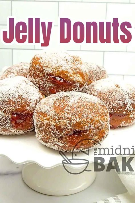 What's better than a good jelly donut for your Christmas brunch! These donuts are so easy to bake at home using simple ingredients. Moist, soft and filled with so much flavor, these donuts will make you fall in love with homemade donuts. Homemade Jelly Donuts Recipe, Jelly Donuts Recipe, Donuts At Home, Jelly Donuts, Donut Store, Jelly Donut, Simple Dessert Recipes, Jelly Doughnuts, Homemade Jelly