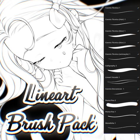 Free Procreate Brush Packs, Procreate Brush Settings Free, Procreate Lineart Brush Tutorial, Procreate Brushes Free Download Anime, Procreate Drawing Brushes Free, Best Lineart Brushes Procreate, How To Do Good Lineart, Painting Ideas On Procreate, Brush For Procreate Free