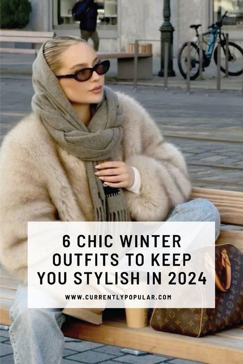 Discover the best chic winter outfits for 2024 that will keep you stylish and cozy. From layering tips to trendy pieces, find your go-to looks for this chilly season! Cold weather style, winter fashion trends. Winter Outfits Cold Weather 2024, Cold Weather Trendy Outfits, Winter 2024 Trends Women, Ivory Winter Outfit, Interesting Winter Outfits, Winter Sun Outfits, Winter Outfits 2024 Trending For Women, California Winter Outfits 2024, 5 Degrees Outfit Winter