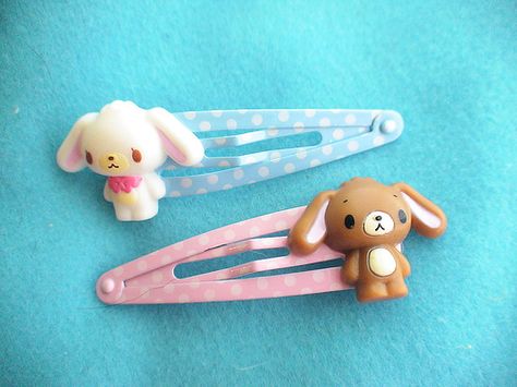 Sugarbunnies Hairclips Cotton Castle, Sugar Bunnies, Kawaii Hair Clips, Kawaii Hairstyles, Kawaii Accessories, Cute Accessories, J Fashion, Sanrio Characters, Kawaii Clothes