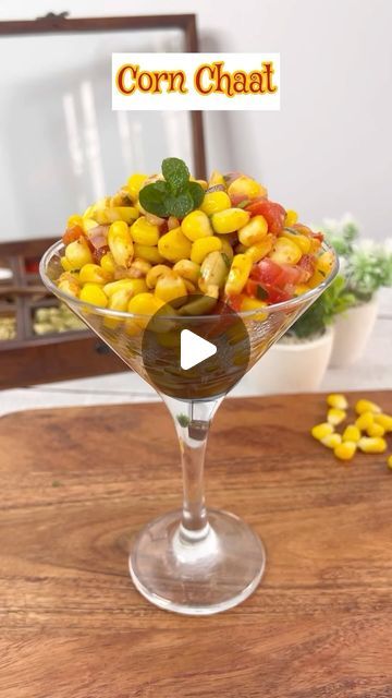 Corn Chaat Recipe Video, Healthy Evening Snacks Indian, Corn Recipes Indian, Sweetcorn Recipes, Corn Chaat Recipe, Evening Snacks Recipes, Evening Snacks Indian, Corn Chaat, Healthy Evening Snacks