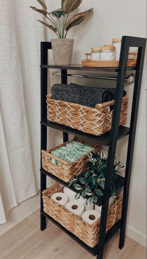 #bathroom #bathroomdecorideas #bathroomremodel Bathroom Shelf Decor, House Organisation, Restroom Decor, Future Apartment Decor, Bathroom Decor Apartment, Bathroom Design Decor, Bathroom Inspiration Decor, Small Bathroom Ideas, Apartment Bathroom