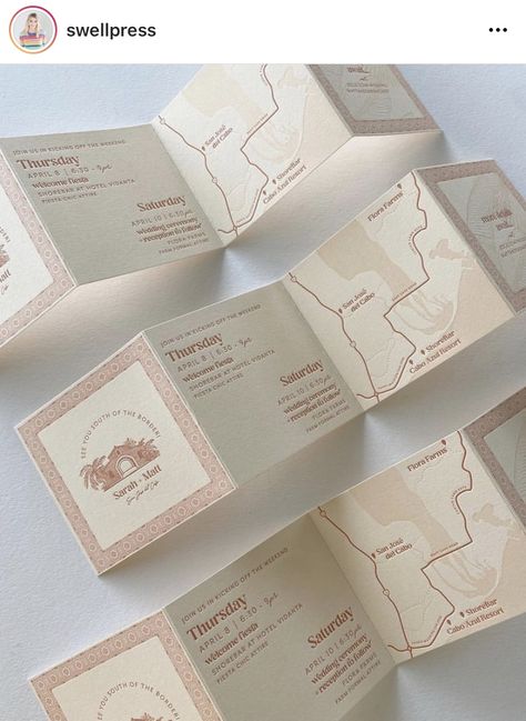 Folding Wedding Invites, Wedding Map Invitation, Swell Press, Wedding Graphics, Mediterranean Wedding, Weekend Itinerary, Essense Of Australia, Wedding Map, Invitation Ideas