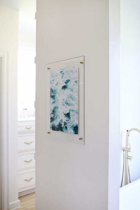 Floating Acrylic Frame, Unique Framing, Floating Picture Frames, Acrylic Picture Frames, Frame Diy, Acrylic Frame, A Beautiful Mess, Diy Picture Frames, Diy Picture