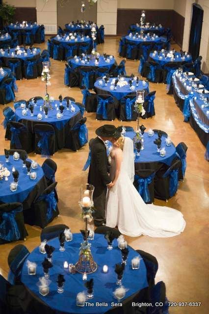 Police Wedding, Royal Blue Wedding Theme, Blue Wedding Ideas, Blue Wedding Decorations, Dinner Reception, Royal Blue Wedding, Blue Themed Wedding, Wedding Plan, Blue Party