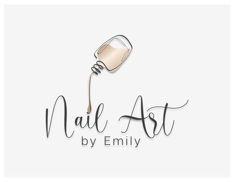 Nail Art Logo, Nail Logos Ideas, Hair And Nail Salon, Nail Store, Salon Logo Design, Nail Salon Decor, Nail Salon Design, Nail Art Studio, Beauty Salon Logo