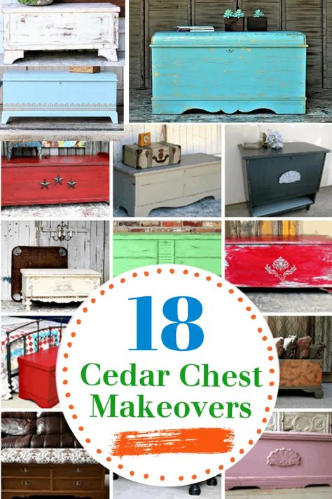 Hope Chest To Toy Chest, Upcycling, Refinish Chest Cedar, Refinished Hope Chest, Redo Hope Chest Ideas, Diy Chest Trunk, Refinish Cedar Chest, Wooden Trunk Makeover Diy, Old Chest Makeover