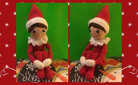 Crochet Lovey Free Pattern, Xmas Crochet, 2023 Crochet, Christmas Elf Doll, Christmas Crochet Patterns Free, Crochet Lovey, Crochet Christmas Decorations, Elf Doll, Crochet Amigurumi Free Patterns