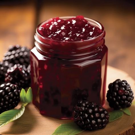 SURE.JELL Blackberry Jelly - Recipes - Kraft Heinz Sure Jell Recipe, Blackberry Jelly Recipe, Homemade Blackberry Jam, Easy Jam Recipe, Blackberry Gin, Blackberry Jam Recipes, Blackberry Recipes, Apple Jelly, Gin Recipes