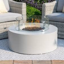 Luxury Fire Pit, Fire Pit Coffee Table, Round Fire Pit, Gas Fire Pit, Real Fire, Fire And Stone, Gas Fire, Outdoor Heating, Fire Pit Table