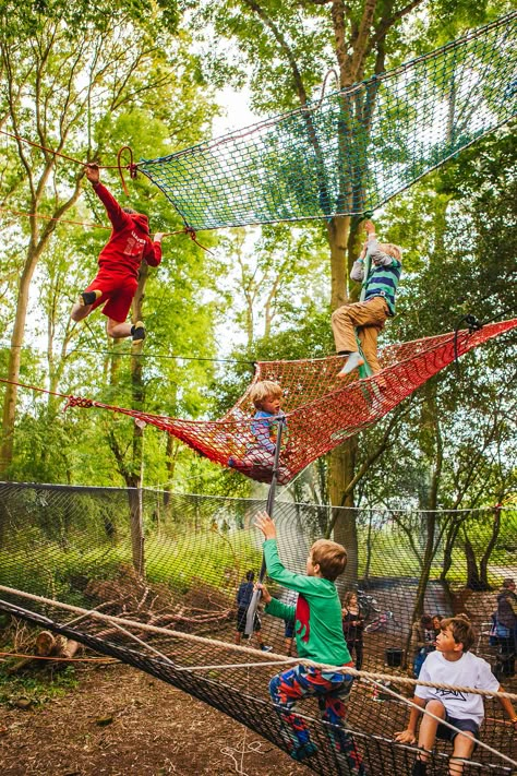 Forest Playground, Natural Outdoor Playground, Natural Playground Ideas, Outdoor Play Space, Adventure Playground, Outdoor Play Spaces, Backyard Kids Play Area, Play Garden, Tree House Kids