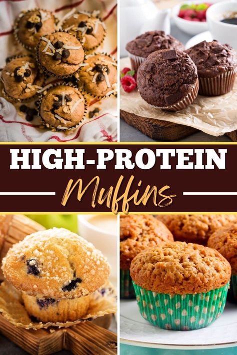 Essen, Healthy Protein Muffins, Protein Breakfast Muffins, Protein Powder Muffins, High Protein Muffins, Protein Cupcakes, Protein Muffin Recipes, Protein Baking, Healthy Breakfast Muffins