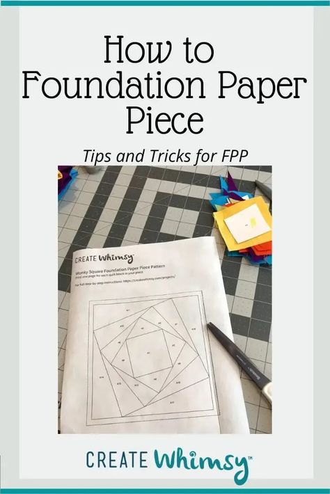 Learn how to foundation paper piece with our easy instructions and free pattern for a Wonky Square Block. Free Paper Piecing Patterns Joann, Foundation Paper Piecing Alphabet, How To Design Foundation Paper Piecing, Freezer Paper Foundation Piecing, Pineapple Quilt Block Foundation Paper, Foundation Paper Piecing Tutorial, Paper Piecing Tutorial, Foundation Paper Piecing Patterns, Medallion Quilt