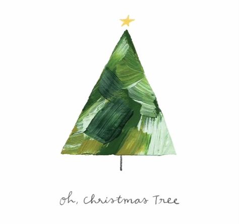 Abstract Christmas Tree, Abstract Christmas, Oh Christmas Tree, Christmas Card Art, Christmas Tree Painting, Watercolor Christmas Cards, Diy Christmas Cards, Christmas Illustration, Christmas Cards Handmade