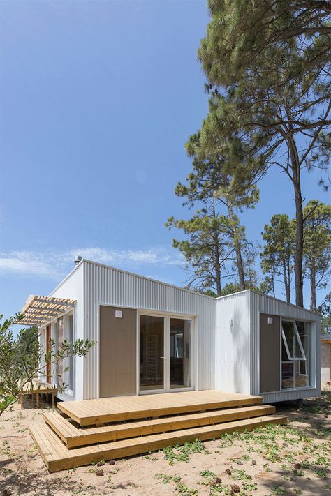 Clad Home, Tin House, Metal Facade, Small Tiny House, Shed Homes, House Siding, Bungalow House, A Frame House, Container Homes