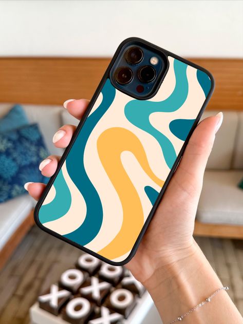 Trendy Swirls Phone Case, Wavy Retro Groovy Phone Case, Abstract Phone Case, iPhone 14 13 12 11 Case, Pixel 6A 7 Pro Case Phone Case Trendy, Abstract Phone Case, Summer Phone, Summer Phone Cases, Mobile Phone Covers, Diy Mobile, Mobile Cover, Retro Groovy, Mobile Covers