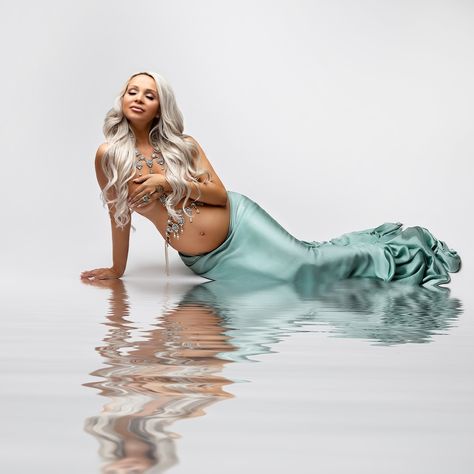 OMG, I seriously can't decide which one is my absolute favorite! Can you please tell me which one is yours? 😍 Mermaid Maternity Dress, Gender Reveal Invitations Template, Inspired Photoshoot, Draping Fabric, Studio Session, Mermaid Inspired, Gender Reveal Invitations, Silky Scarf, Newborn Photoshoot