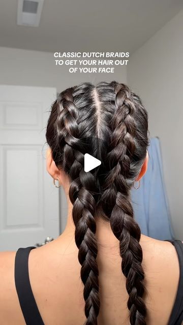 Abigail Lin on Instagram: "Anyone else learn how to French braid at first but can now only Dutch braid on themselves?! 😅 #hair #hairstyle #hairinspiration #hairideas #hairstyles #braidstyles #dutchbraid #braid #braidideas" Learn To French Braid, Front French Braids, Dutch Hair, Reverse French Braids, Easy French Braid, Long Hair Braided Hairstyles, How To French Braid, Braided Hairstyles For School, French Braid Styles