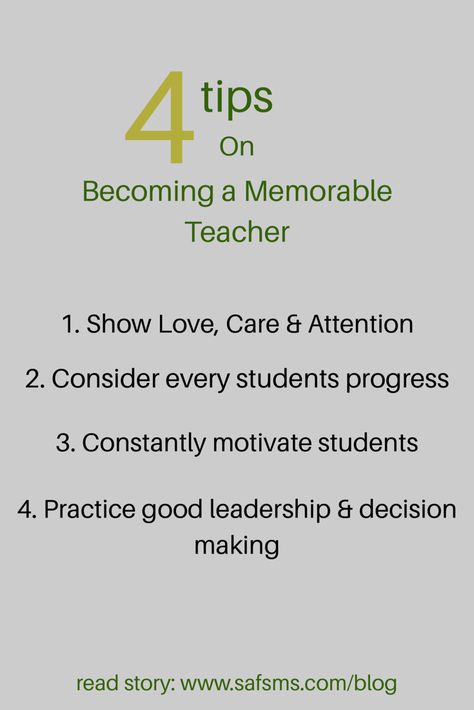 Do you remember your favorite teacher in school? Being a memorable teacher has to do with the impact you make in the life of your students. This is how you stand out from the rest. #teachers #teacher #teachertips #standout #hacks #tips #advice #educators #teach Tuition Teacher, Panel Ideas, Teaching Philosophy, Substitute Teaching, Teaching Techniques, Teacher Tips, Favorite Teacher, Student Motivation, Teacher Hacks