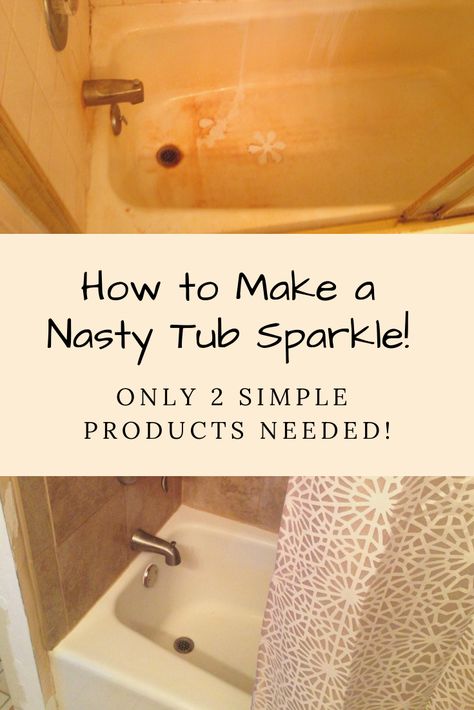 Clean Hacks, Bathtub Cleaner, Deep Cleaning Hacks, Cleaning Painted Walls, Clean Bathtub, Best Cleaner, Tub Cleaner, Bathroom Cleaning Hacks, Deep Cleaning Tips