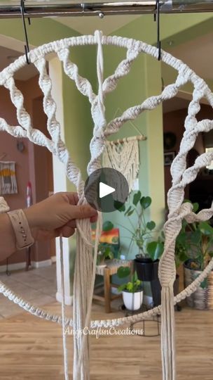 382K views · 9.3K reactions | I just love how big and beautiful this macrame tree of life. This beauty is headed out to its new home! | Angela : macrame Artist | Angela : macrame Artist · Original audio Tree Of Life Tutorial How To Make, Macrame Tree Of Life, Tree Of Life Macrame, Macrame Tree, Macrame Home Decor, Bohemian Wall Hanging, Large Macrame, Macrame Patterns Tutorials, Diy Macrame