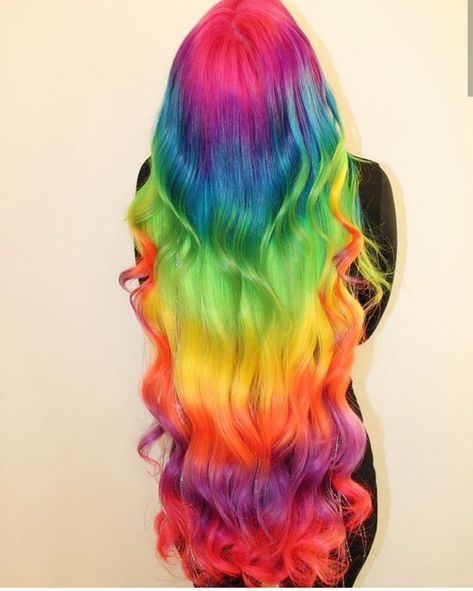 Hidden Rainbow Hair, Rainbow Hair Color, Multi Colored Hair, Neon Hair, Unicorn Hair, Pastel Hair, Colored Hair, Mermaid Hair, Rainbow Hair