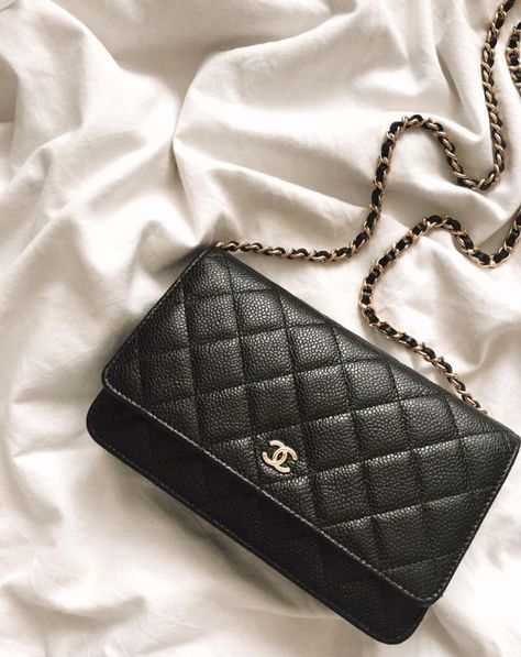 Chanel Bag Wallet On Chain, Chanel Wallet Bag, Chenal Hand Bag, Channel Wallet On Chain, Chanel Bag Collection, Chanel Aesthetic Outfit, Wallet On Chain Chanel, Chanel Classic Bag, Chanel Classic Wallet On Chain