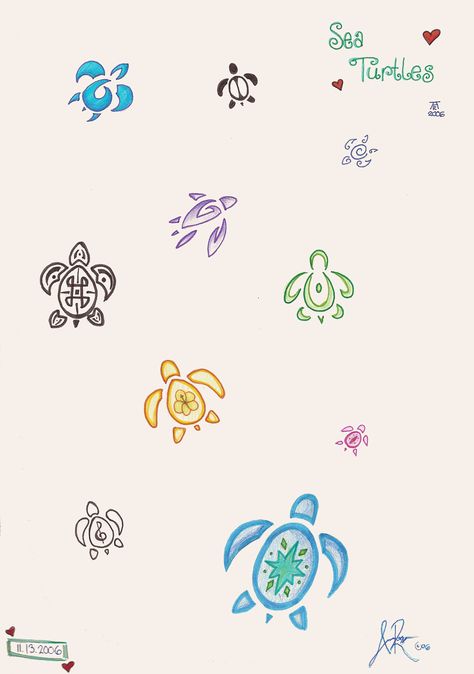 Sea Turtles, Tattoos, Turtles, Tattoo Designs, Turtle Tattoo, Sea Turtle, The Wall, Home Decor Decals, Drawings