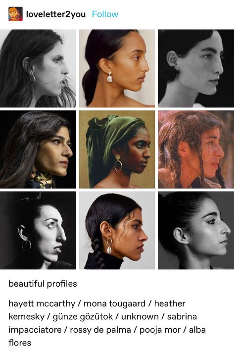 Hooked Nose Model, Greek Face Reference, Aquiline Nose Drawing, Models With Hooked Noses, Strong Facial Features Woman, Types Of Noses Front View, Strong Nose Women, Long Nose Side Profile, Sharp Facial Features Women