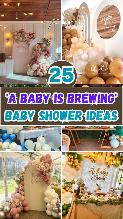 25 ‘A Baby is Brewing’ Baby Shower Ideas – Best Case Parenting Baby Boy Is Brewing Shower Ideas, Baby’s Brewing Shower Theme, Something Is Brewing Baby Shower Theme, Baby Is Blooming Baby Shower Theme, Baby Brewing Shower Ideas Coffee, Baby Shower Coffee Theme, Coffee Baby Shower Theme, Coffee Bar Baby Shower Ideas, Indoor Baby Shower Ideas