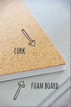 cork foam board Cork Board Projects, Diy Cork Board, Diy Cork, Cork Boards, Framed Cork Board, Cork Wall, Cork Diy, Memo Boards, Cork Crafts