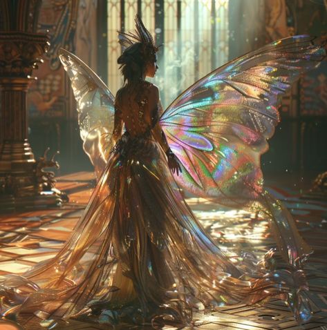 Fairy World Aesthetic, Fairy Realistic, Golden Fairy, Fairy Ball, Fae Aesthetic, Glitter Fairy, Ethereal Fairy, Crystal Fairy, Dream Fantasy