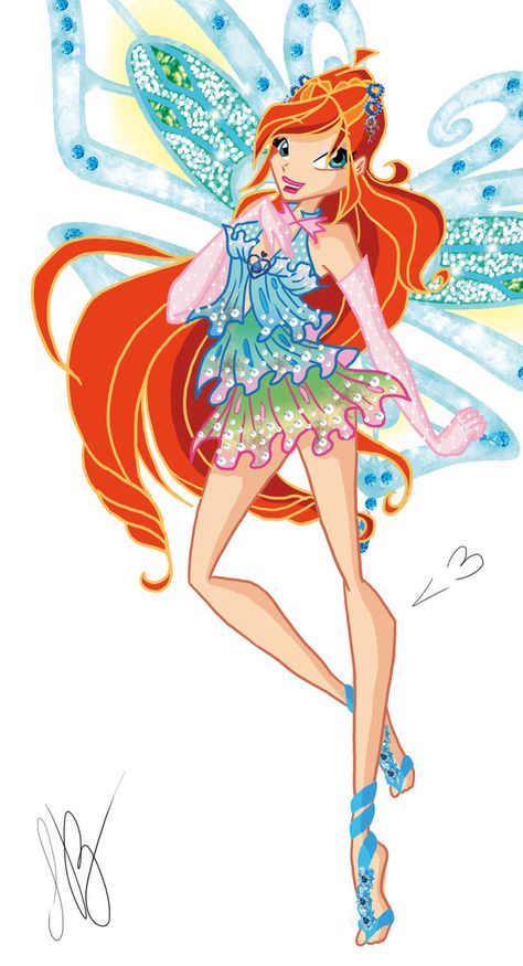 Bloom enchantix by fantazyme on DeviantArt Fairy Paintings, Klub Winx, Bloom Winx Club, Fan Picture, My Little Pony Characters, Winx Club, Girl Drawing, Magical Girl, Digital Artist