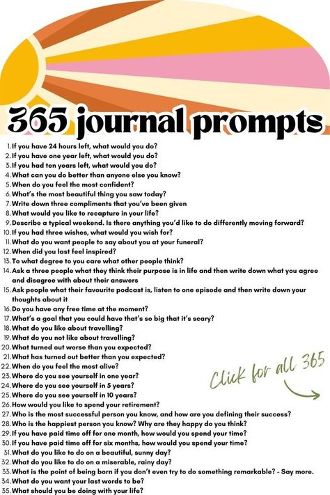 Ever feel like there's more to you waiting to be discovered? Our guide to daily journaling techniques offers 365 ways to explore your thoughts, dreams, and desires, turning your journal into a key to unlocking your full potential. Don't miss out on our free journal prompt tool for daily inspiration! #UnlockYourMagic #JournalingWizard #DailyDiscovery 365 Days Journal Prompts, What To Journal About Daily, Daily Journaling Prompts, Guided Journal Prompts, Journal Prompts For Adults, Journaling Techniques, Get To Know Yourself, Journal Topics, Daily Prompts