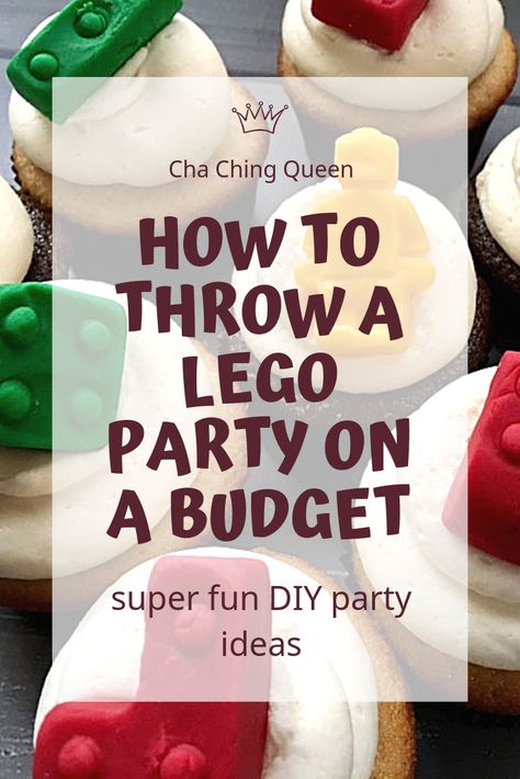 Cheap Lego Birthday Party, Lego Party Ideas Games, Diy Lego Party Ideas, Lego Movie Party Ideas, Outdoor Lego Party, Diy Lego Birthday Decorations, Dollar Tree Lego Party, Lego Theme Party Ideas, Lego Building Party