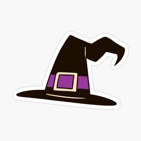 Get my art printed on awesome products. Support me at Redbubble #RBandME: https://www.redbubble.com/i/sticker/Witch-s-Hat-Sticker-by-AlecMakes1/153601255.EJUG5?asc=u Witch Hat Sticker, Witch Stickers, Halloween Products, Witch Craft, Halloween Stickers, Witch Hat, Halloween Witch, My Art, Awesome Products