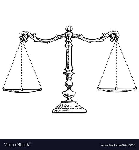 Scales Of Justice Tattoo, Libra Scale Tattoo, Justice Tattoo, Balance Tattoo, Tattoo Lettering Design, Libra Tattoo, Scale Tattoo, Scales Of Justice, Scale Drawing