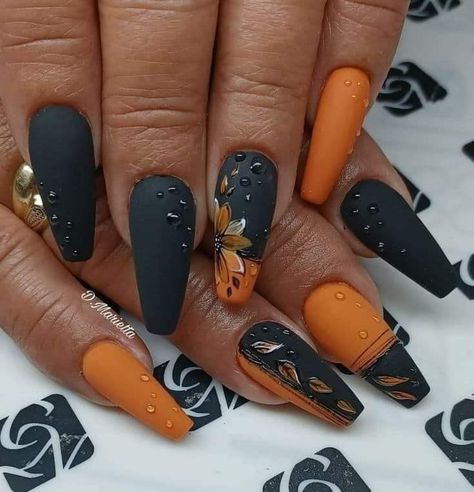 Unghie Nail Art, Her Nails, Thanksgiving Nails, Halloween Nail Designs, Fall Nail Art, Coffin Nails Designs, Fall Nail Designs, Fancy Nails, Chic Nails