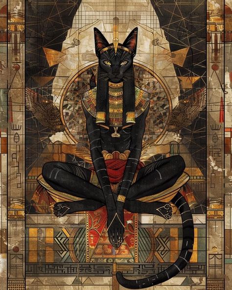 Bastet Goddess, Egypt Concept Art, Oh My Goddess, Ancient Egypt Art, Egyptian Symbols, Egypt Art, Ancient Egyptian Art, Egyptian Goddess, History Projects