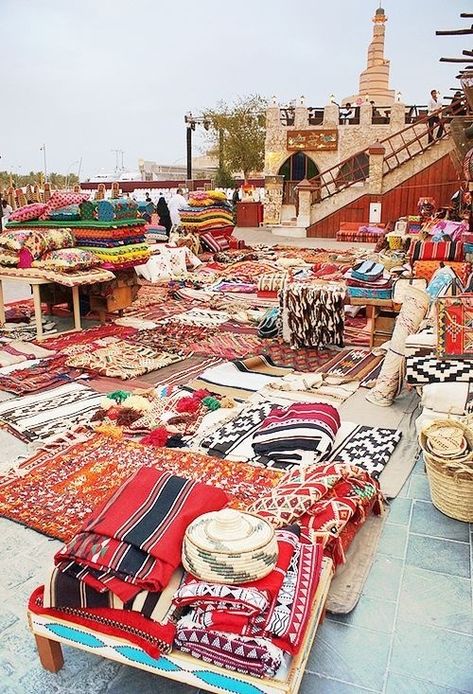 oriental market #oriental #carpets #patterns #market Agadir Morocco, Honeymoon Spots, Honeymoon Ideas, Morocco Travel, Outdoor Market, Wedding Forward, Moroccan Style, Doha, North Africa