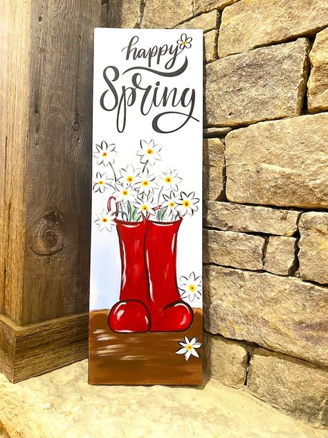 Summer Wood Sign, Gardening Crafts, Spring Wood Crafts, Flower Sign, Spring Porch Decor, Welcome Signs Front Door, Spring Gardening, Door Signs Diy, Wooden Welcome Signs