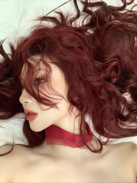 Red Hair Inspo, Hair Color Underneath, Wine Hair, Cherry Hair, Hair Color Chart, Dyed Hair Inspiration, Pretty Hair Color, Hair Tattoos, Brunette To Blonde