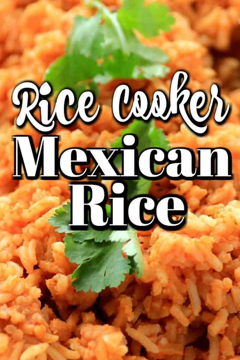 Rice Cooker Spanish Rice, Rice Cooker Mexican Rice, Aroma Rice Cooker, Rice Maker, Mexican Rice Easy, Damien Rice, Spanish Rice Recipe, Mexican Rice Recipes, Cooking Mama